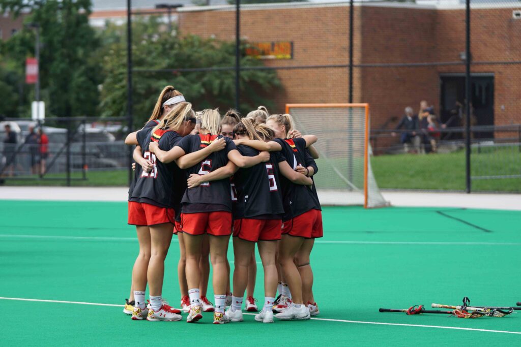 Girls Lacrosse Huddle